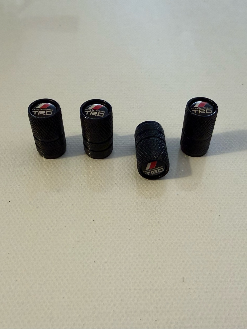 TRD Toyota Valve Stem Caps in Black Set of 4 NWT